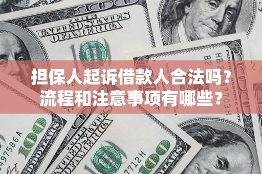 济南担保人起诉借款人合法吗？流程和注意事项有哪些？