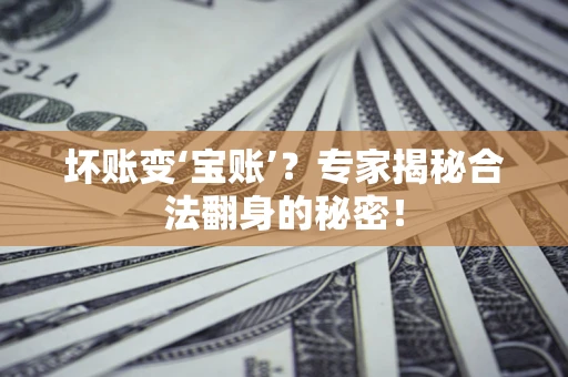 济南坏账变‘宝账’？专家揭秘合法翻身的秘密！