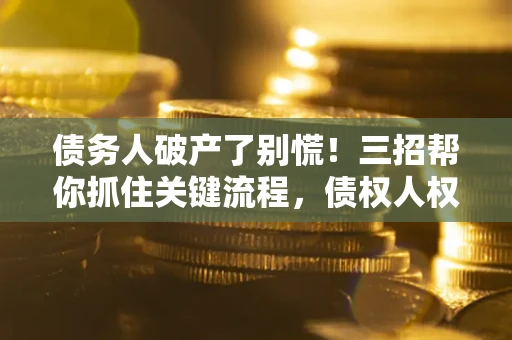 济南债务人破产了别慌！三招帮你抓住关键流程，债权人权益不再缩水