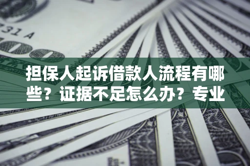 济南担保人起诉借款人流程有哪些？证据不足怎么办？专业律师解答