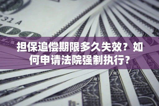 济南担保追偿期限多久失效？如何申请法院强制执行？