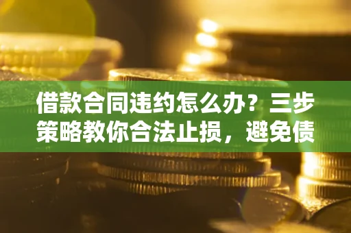 济南借款合同违约怎么办？三步策略教你合法止损，避免债务危机升级