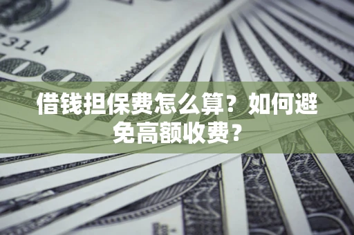 济南借钱担保费怎么算？如何避免高额收费？