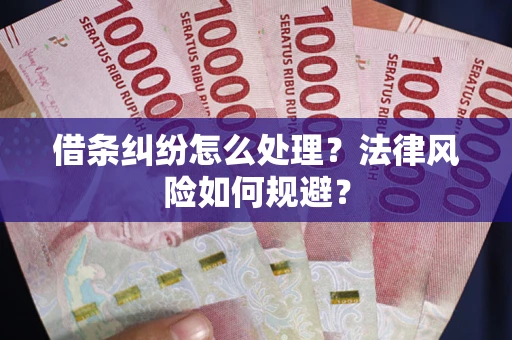 济南借条纠纷怎么处理？法律风险如何规避？